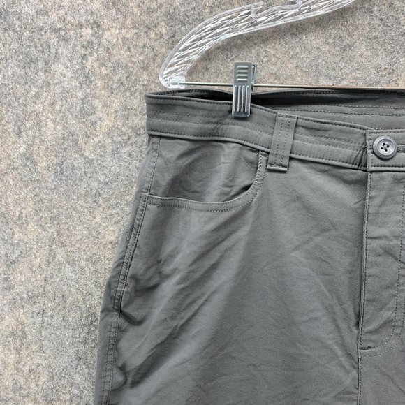 Eddie Bauer Pants Women 16 Ladies Casual Gray Outdoors Pockets Soft Golf Hiking - Picture 4 of 11
